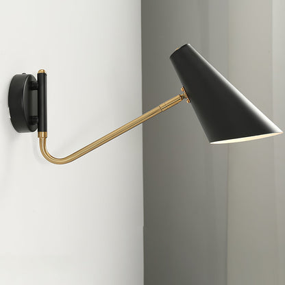 Apex Wall Sconce | Modern Minimalist Design | Black & Brass Finish