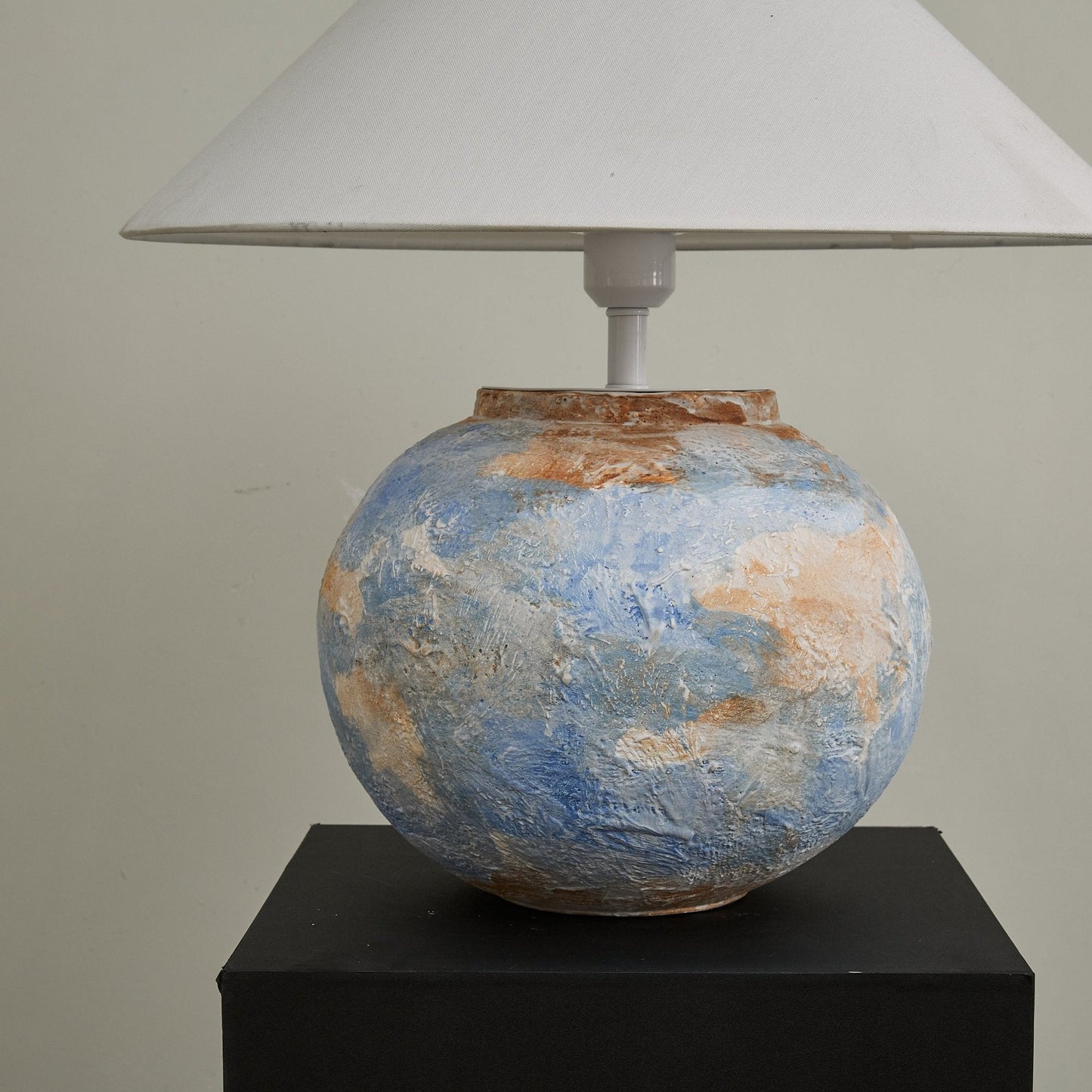 Aquarelle Terra Table Lamp | Ceramic Base | Blue