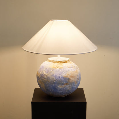 Aquarelle Terra Table Lamp | Ceramic Base | Blue