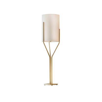 Arborescence Floor Lamp | Brass & Linen | Custom Height Options