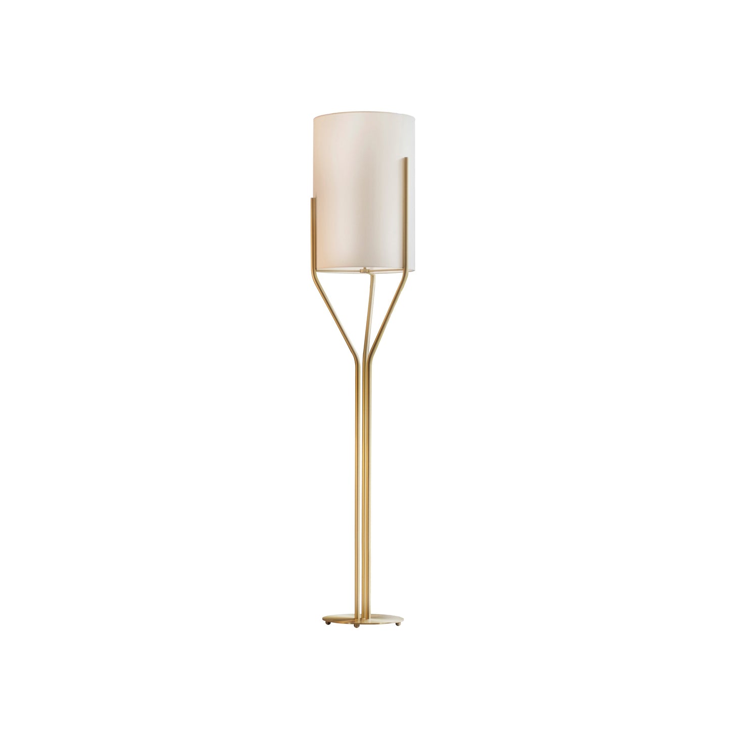 Arborescence Floor Lamp | Brass & Linen | Custom Height Options