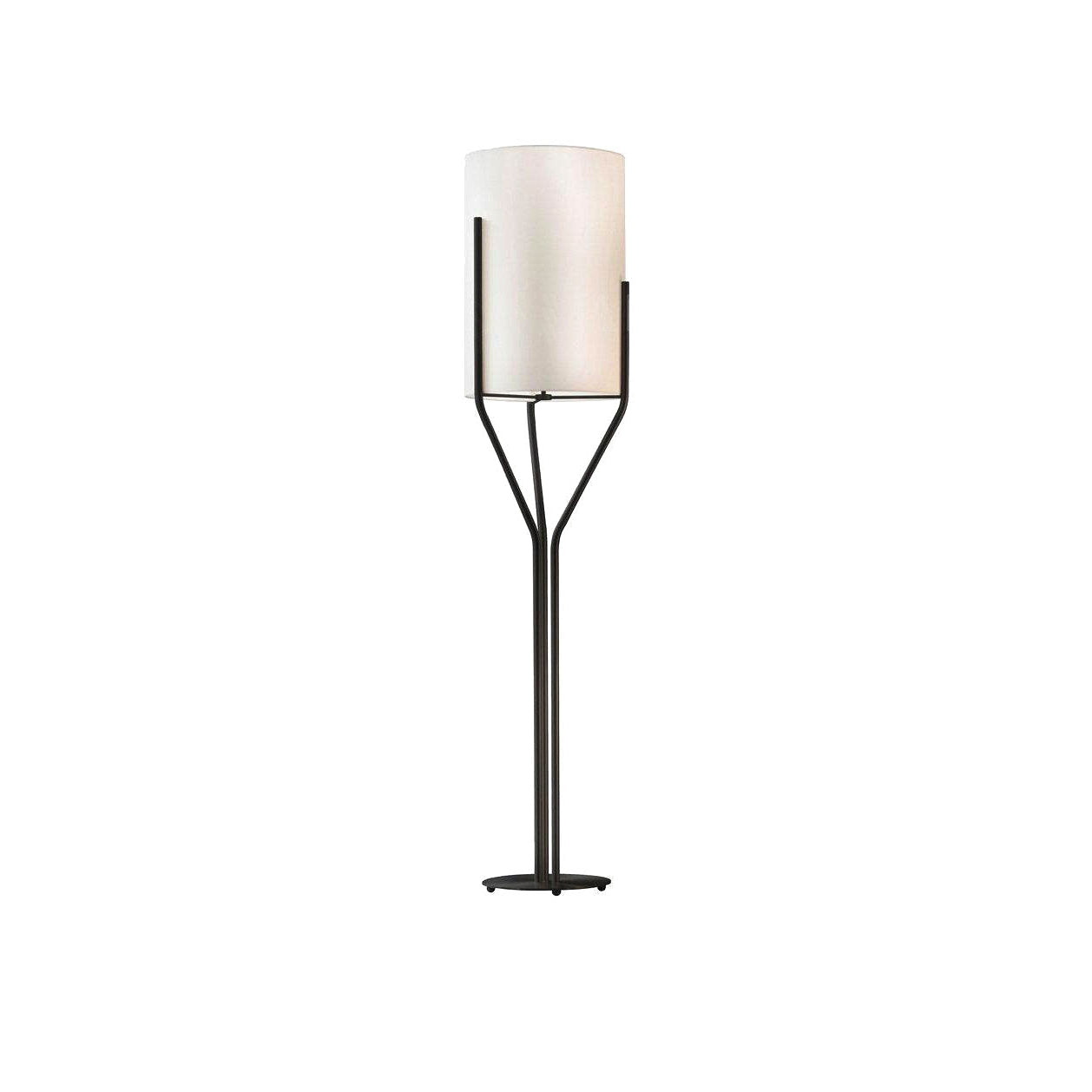 Arborescence Floor Lamp | Brass & Linen | Custom Height Options