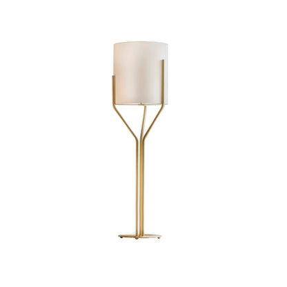 Arborescence Floor Lamp | Brass & Linen | Custom Height Options
