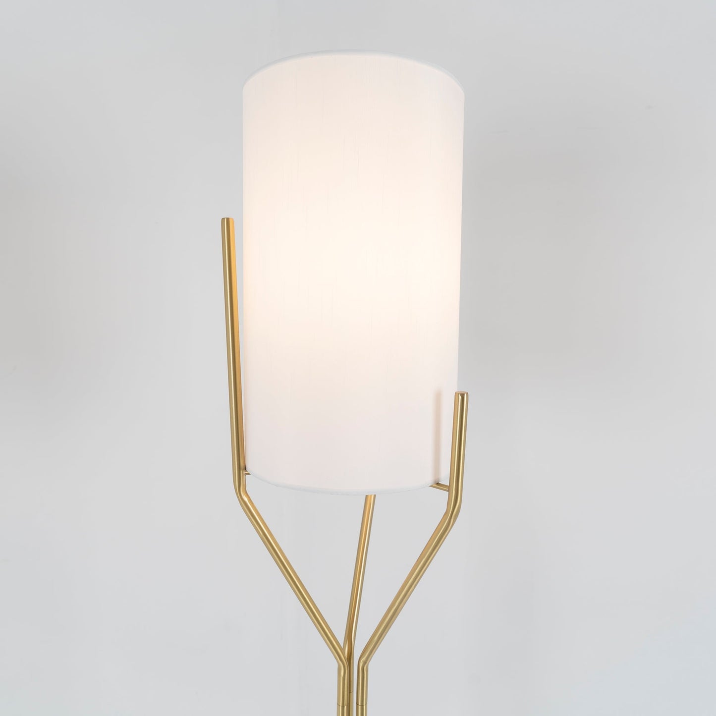 Arborescence Floor Lamp | Brass & Linen | Custom Height Options
