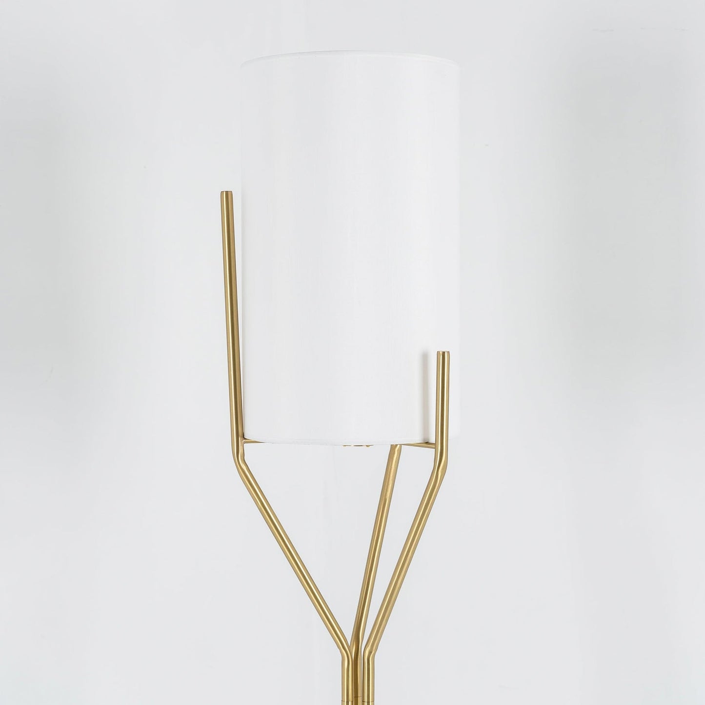 Arborescence Floor Lamp | Brass & Linen | Custom Height Options