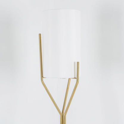 Arborescence Floor Lamp | Brass & Linen | Custom Height Options