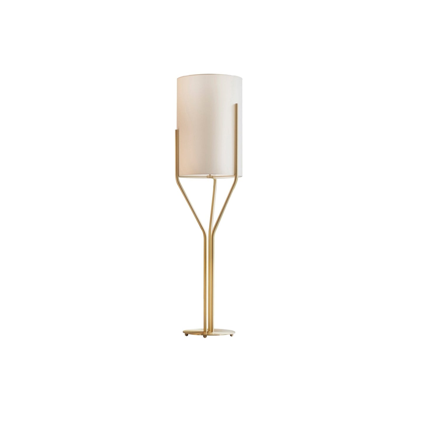 Arborescence Floor Lamp | Brass & Linen | Custom Height Options