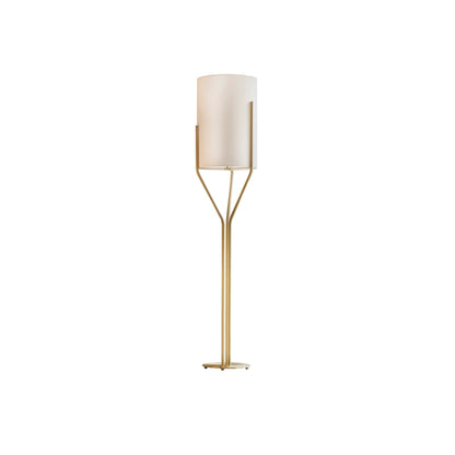 Arborescence Floor Lamp | Brass & Linen | Custom Height Options