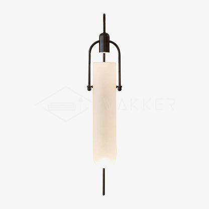 Arc Glass Wall Lamp | Frosted White Glass & Black Frame | Set of 2
