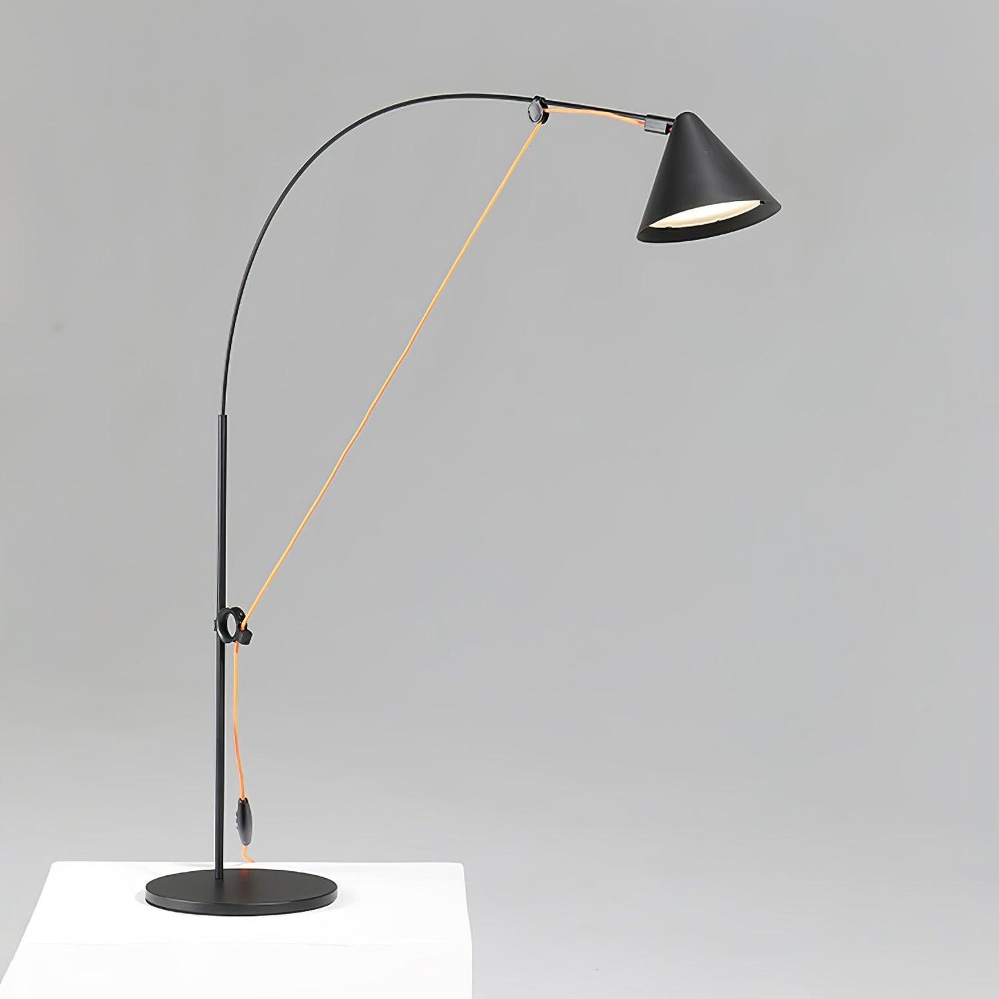 Ensure Black Table Lamp | Adjustable Height | Black