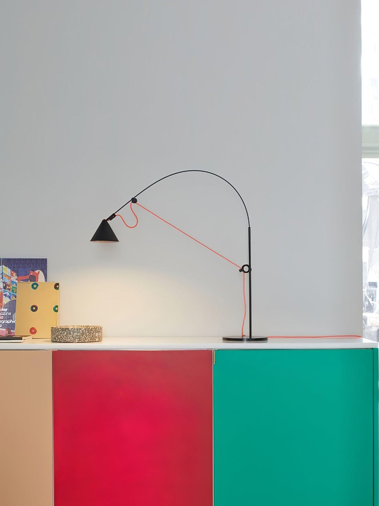 Ensure Black Table Lamp | Adjustable Height | Black