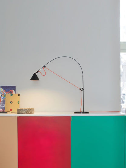 Ensure Black Table Lamp | Adjustable Height | Black