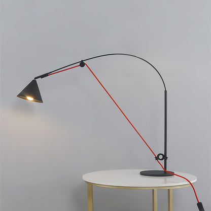 Ensure Black Table Lamp | Adjustable Height | Black