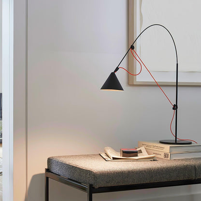 Ensure Black Table Lamp | Adjustable Height | Black