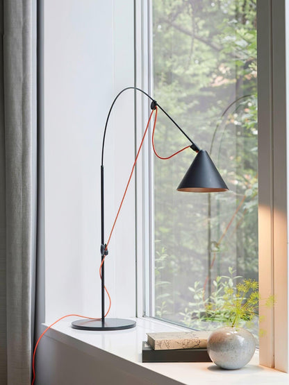 Ensure Black Table Lamp | Adjustable Height | Black