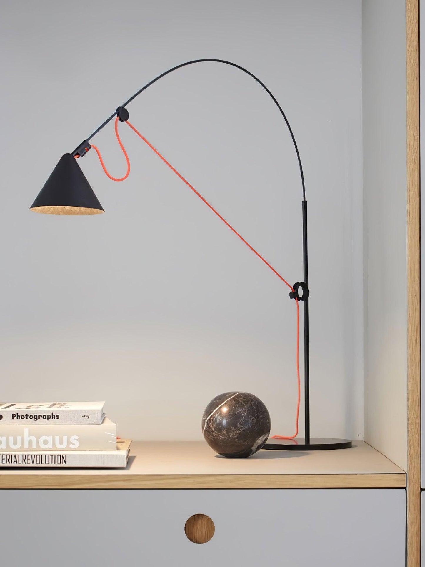 Ensure Black Table Lamp | Adjustable Height | Black
