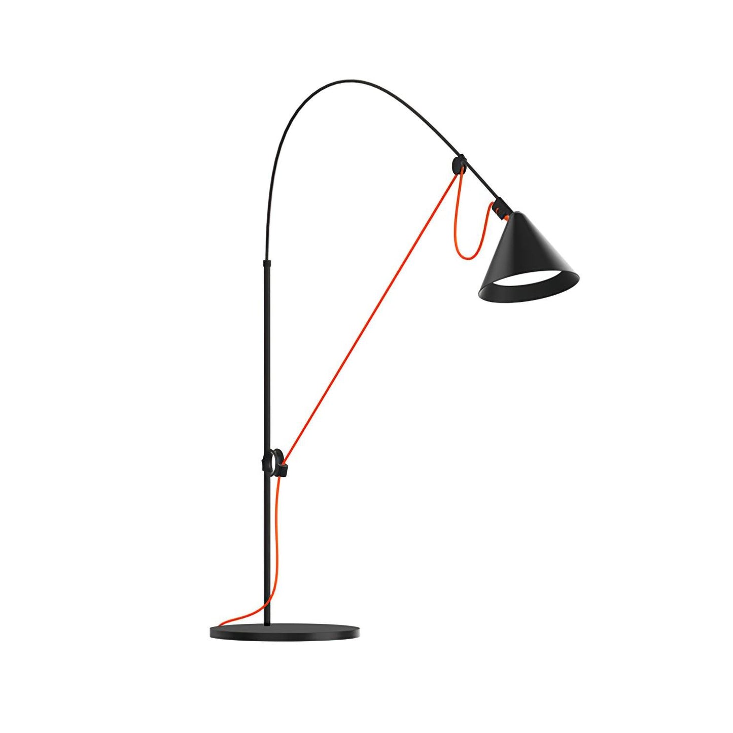 Ensure Black Table Lamp | Adjustable Height | Black