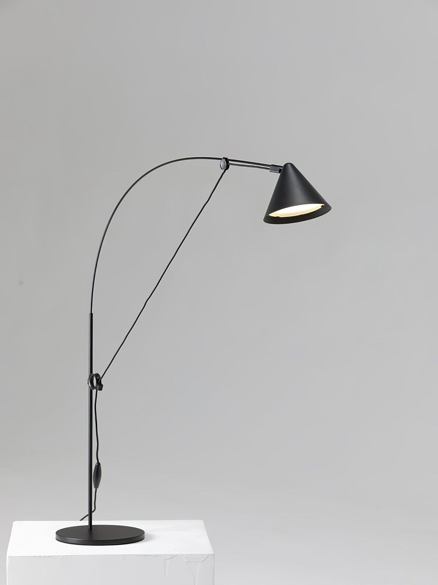 Ensure Black Table Lamp | Adjustable Height | Black