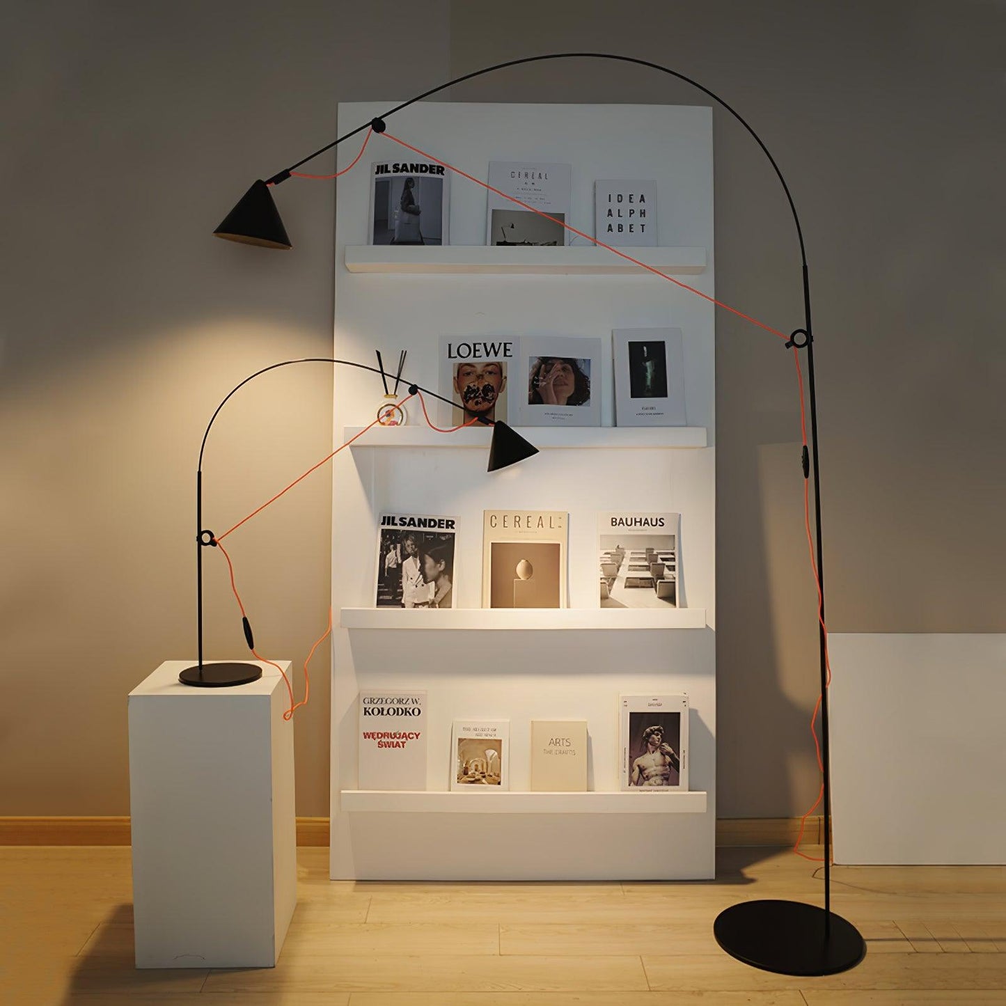Ensure Black Table Lamp | Adjustable Height | Black