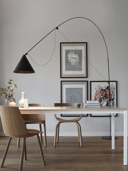 Ensure Black Table Lamp | Adjustable Height | Black