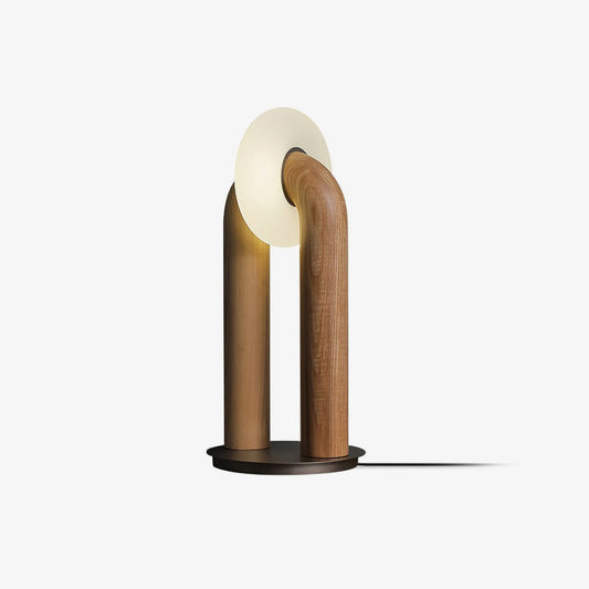 Arcadia Table Lamp | Wooden Design | Wood, Walnut, Black Finishes