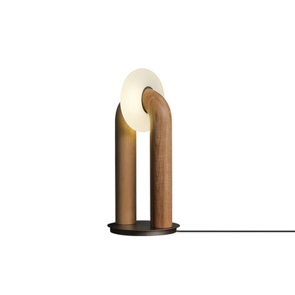 Arcadia Table Lamp | Wooden Design | Wood, Walnut, Black Finishes