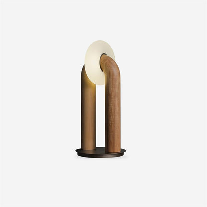 Arcadia Table Lamp | Wooden Design | Wood, Walnut, Black Finishes