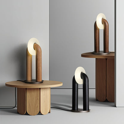 Arcadia Table Lamp | Wooden Design | Wood, Walnut, Black Finishes
