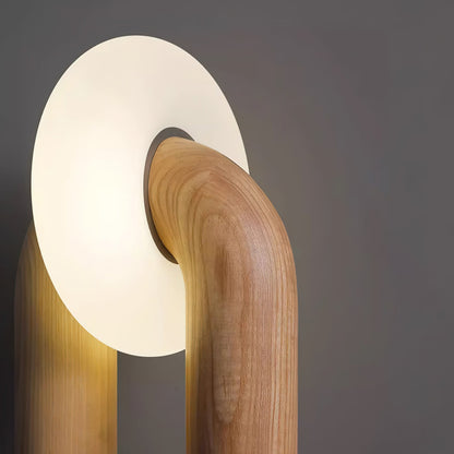 Arcadia Table Lamp | Wooden Design | Wood, Walnut, Black Finishes