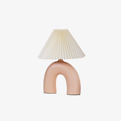 Arched Table Lamp | Ceramic | Skin, Beige