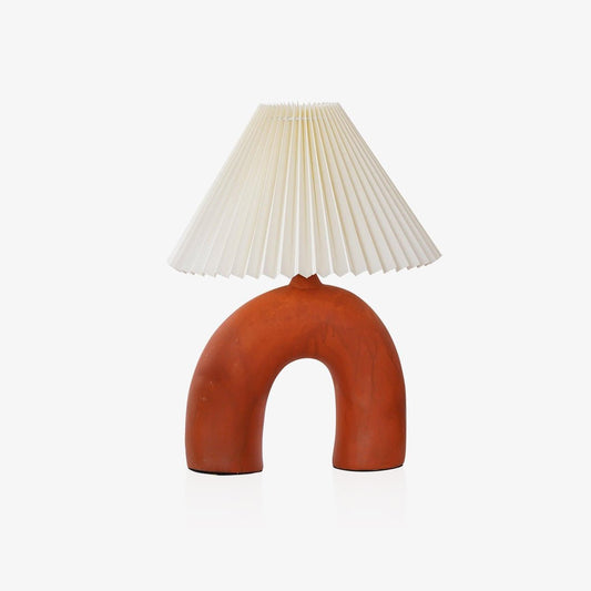 Arched Table Lamp | Ceramic | Skin, Beige