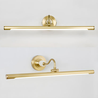 Archer Art Linear Wall Light | Antique Gold Finish | Various Sizes