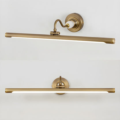 Archer Art Linear Wall Light | Antique Gold Finish | Various Sizes