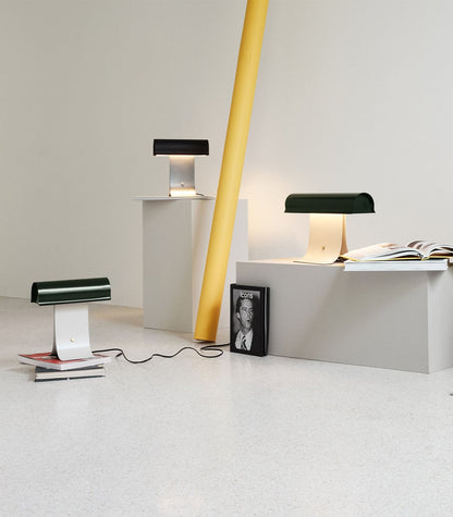 Archive Table Lamp | Metal & Stainless Steel | Black Shade