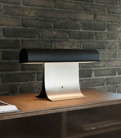Archive Table Lamp | Metal & Stainless Steel | Black Shade