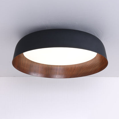 Arcwood Ceiling Light | Wood Grain Finish | Black, White, Walnut