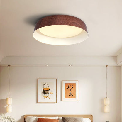 Arcwood Ceiling Light | Wood Grain Finish | Black, White, Walnut