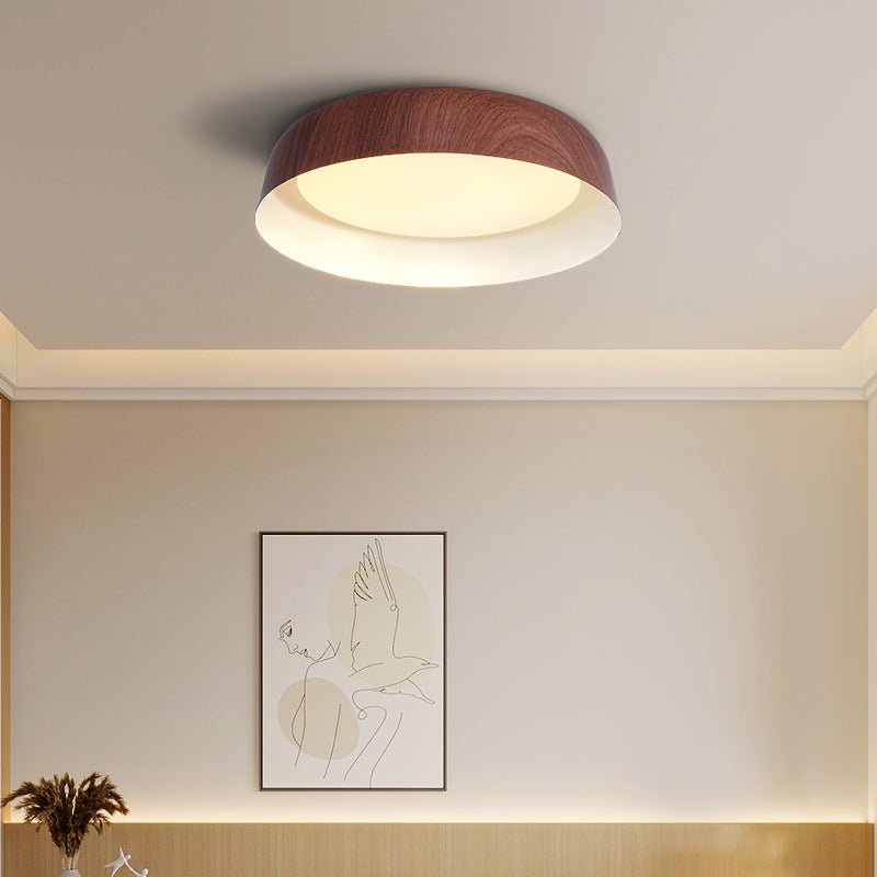 Arcwood Ceiling Light | Wood Grain Finish | Black, White, Walnut