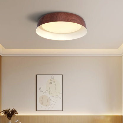 Arcwood Ceiling Light | Wood Grain Finish | Black, White, Walnut