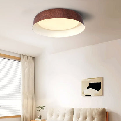 Arcwood Ceiling Light | Wood Grain Finish | Black, White, Walnut