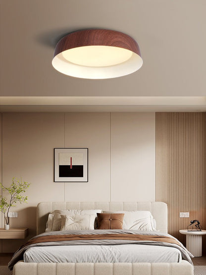 Arcwood Ceiling Light | Wood Grain Finish | Black, White, Walnut
