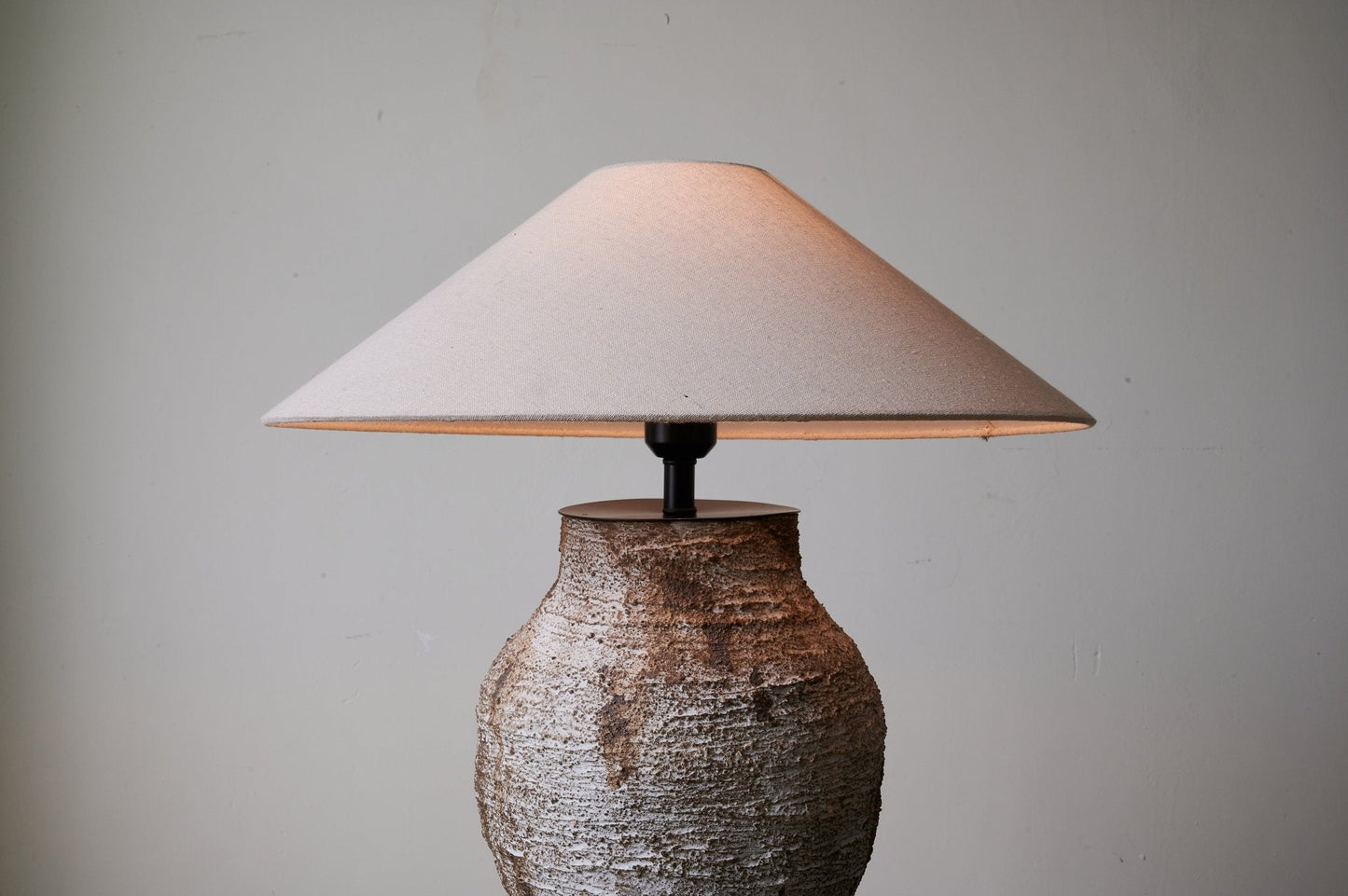 Arden Table Lamp | Textured Clay | Beige Shade