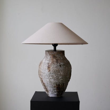 Arden Table Lamp | Textured Clay | Beige Shade