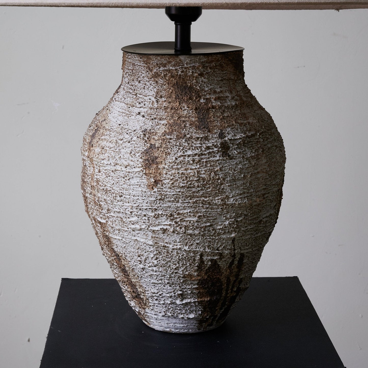 Arden Table Lamp | Textured Clay | Beige Shade