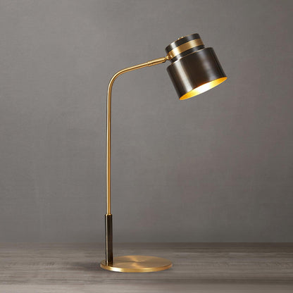 Ari Table Lamp | Brass & Black Metal | LED/Edison Bulb
