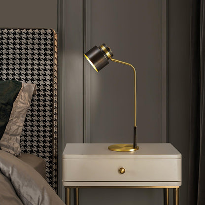 Ari Table Lamp | Brass & Black Metal | LED/Edison Bulb
