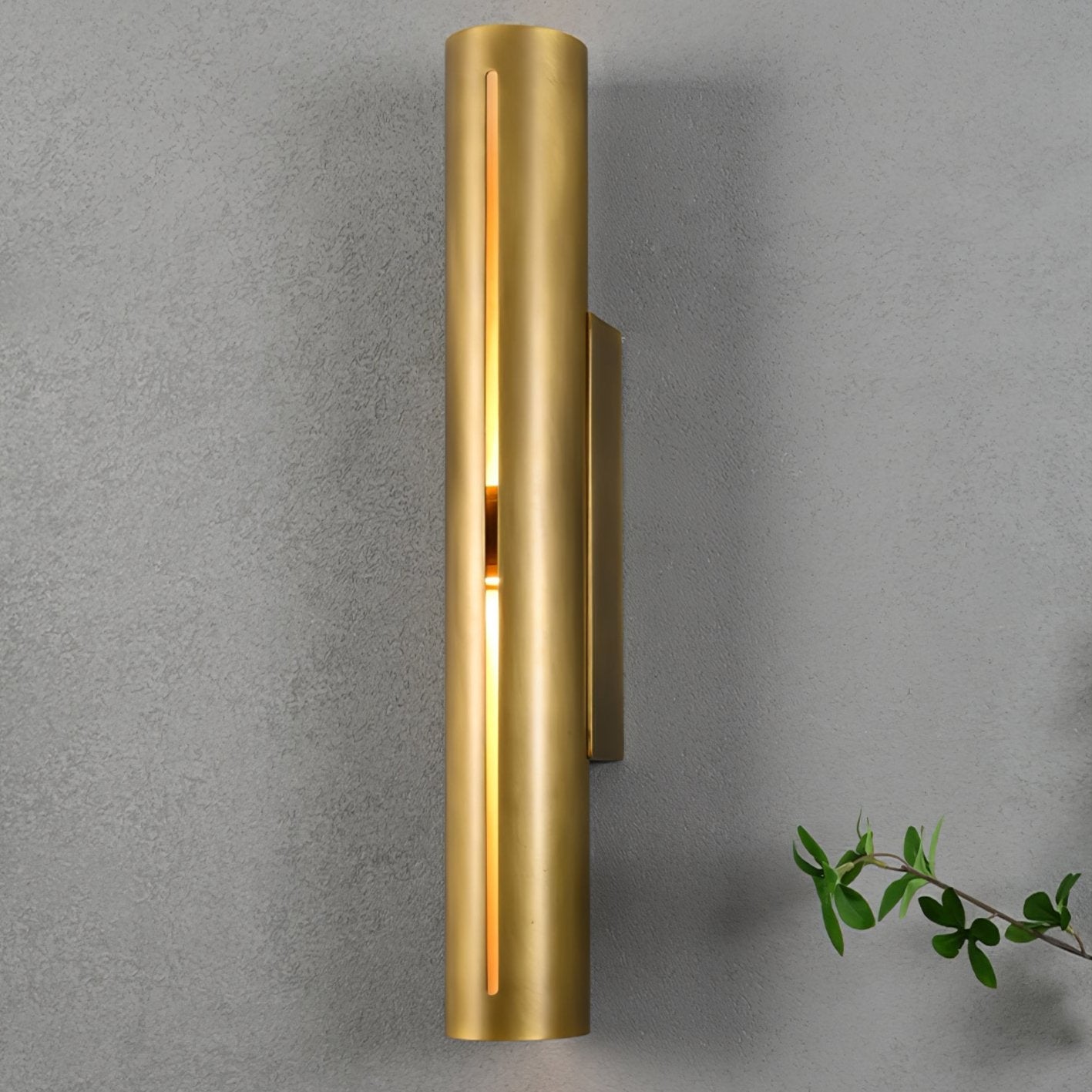 Aria Cylinder Wall Light | Brass | Red Bronze/Bronze