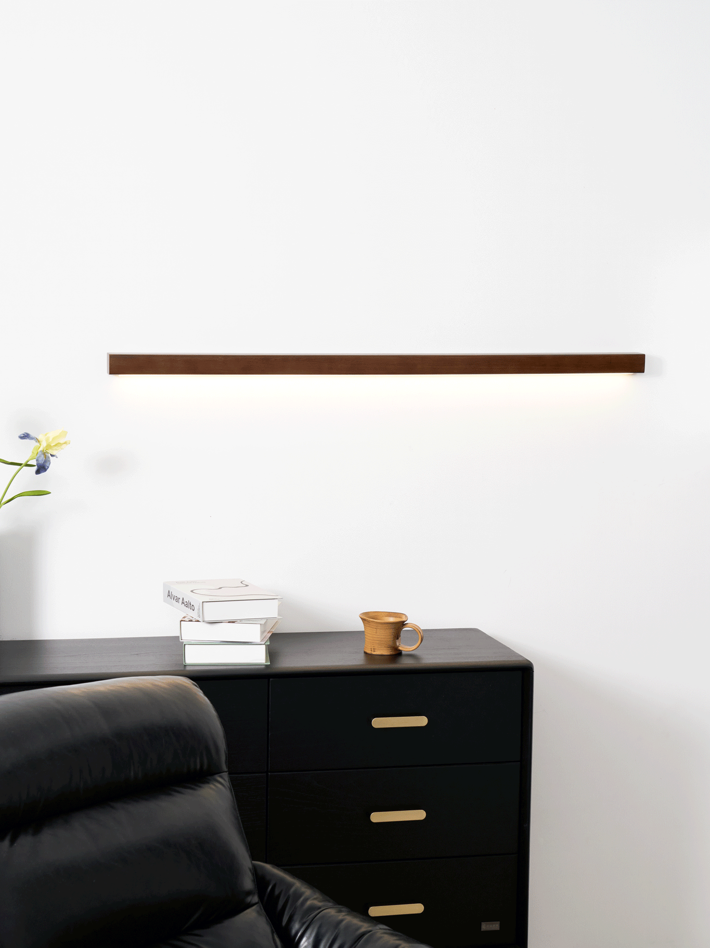 Wood Wall Light | Integrated LED | Walnut or Wood Color