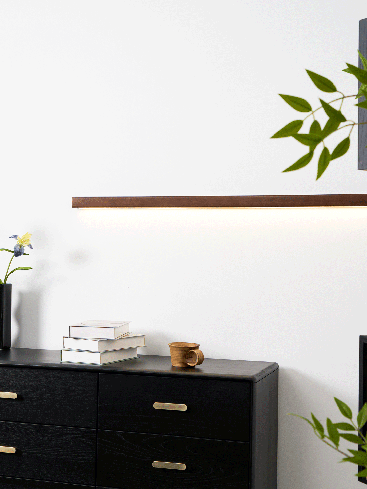 Wood Wall Light | Integrated LED | Walnut or Wood Color