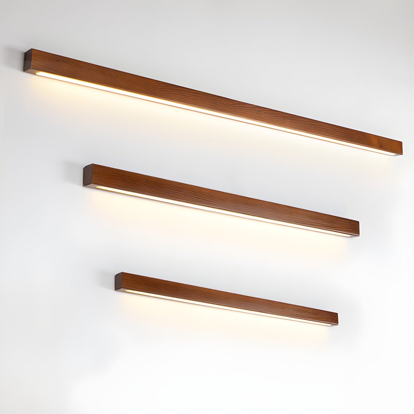 Wood Wall Light | Integrated LED | Walnut or Wood Color